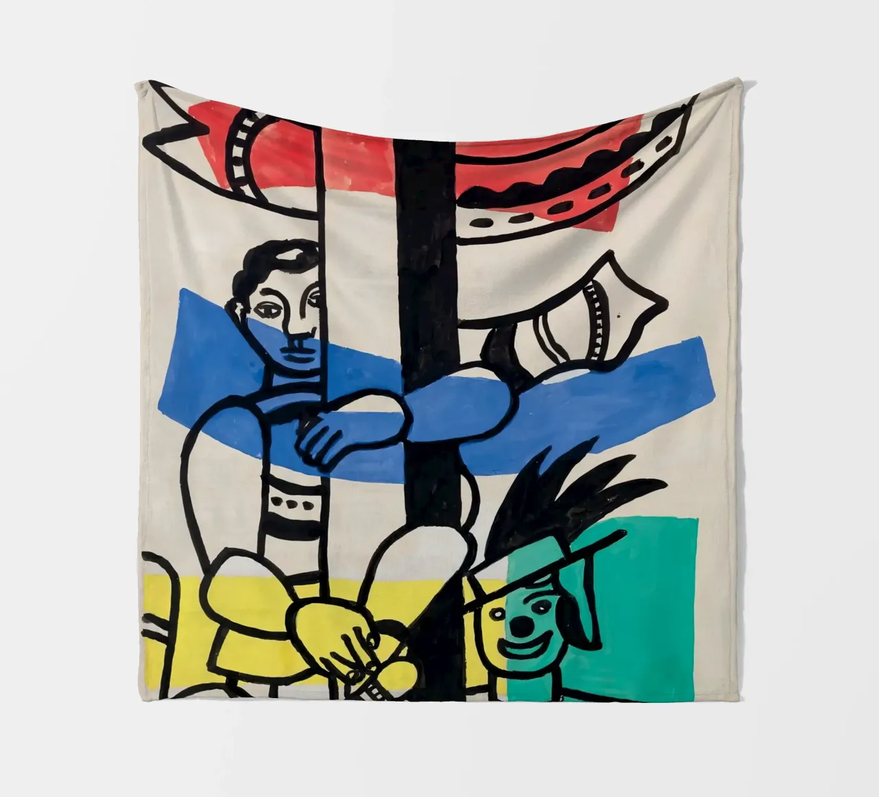 Fernand Léger: "Due clown" - Cubismo circense vibrante, 1953 coperta in pile da NorwesClub