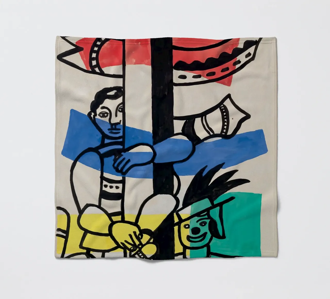 Fernand Léger: "Due clown" - Cubismo circense vibrante, 1953 coperta in pile da NorwesClub