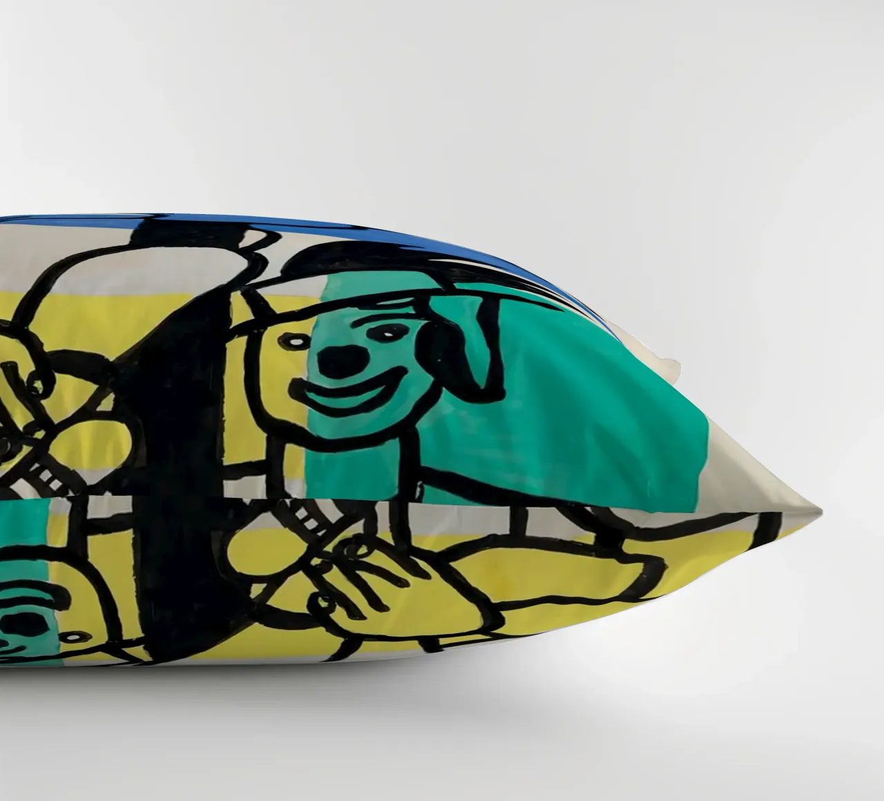 Fernand Léger: "Due clown" - Cubismo circense vibrante, 1953 cuscino da NorwesClub