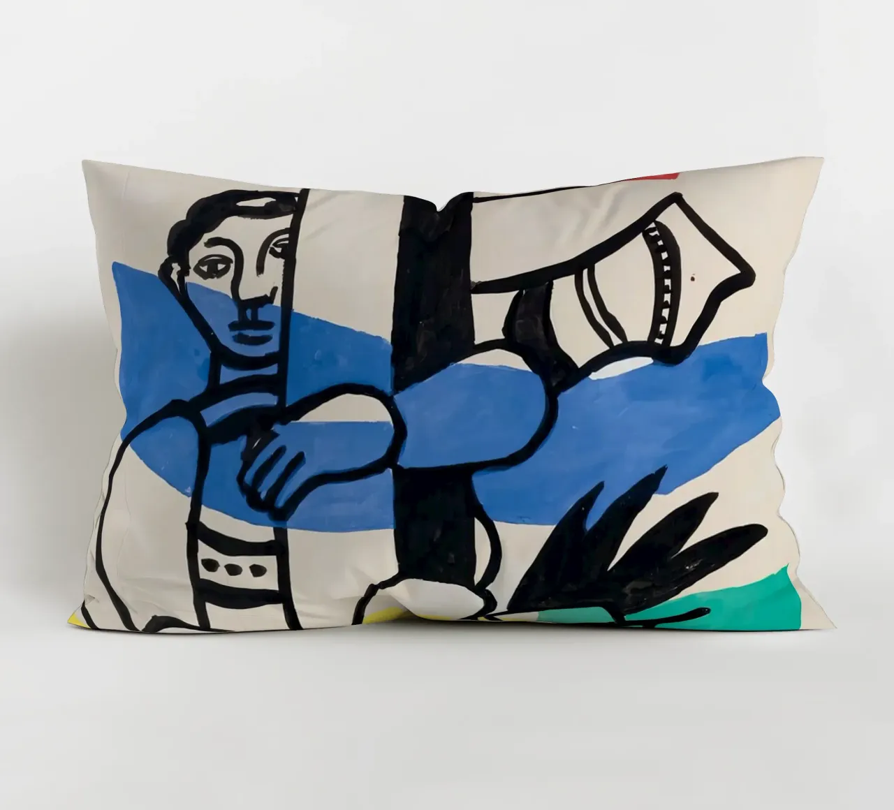 Fernand Léger: "Due clown" - Cubismo circense vibrante, 1953 cuscino da NorwesClub