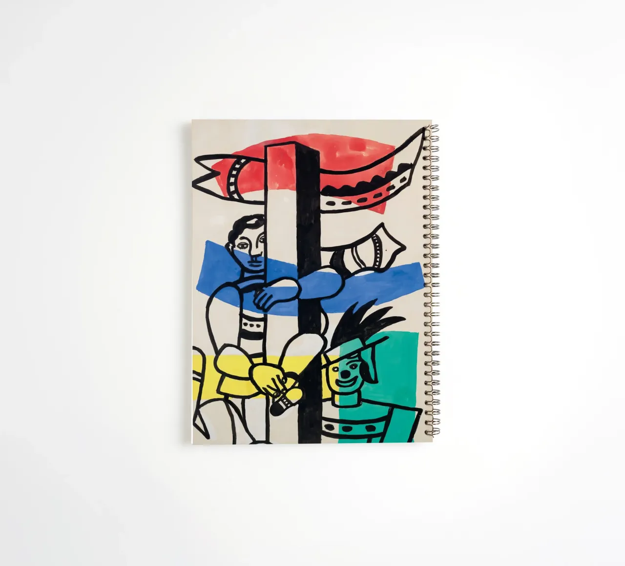 Fernand Léger : "Deux clowns" - Le cubisme vibrant du cirque, 1953 carnet à spirale de NorwesClub