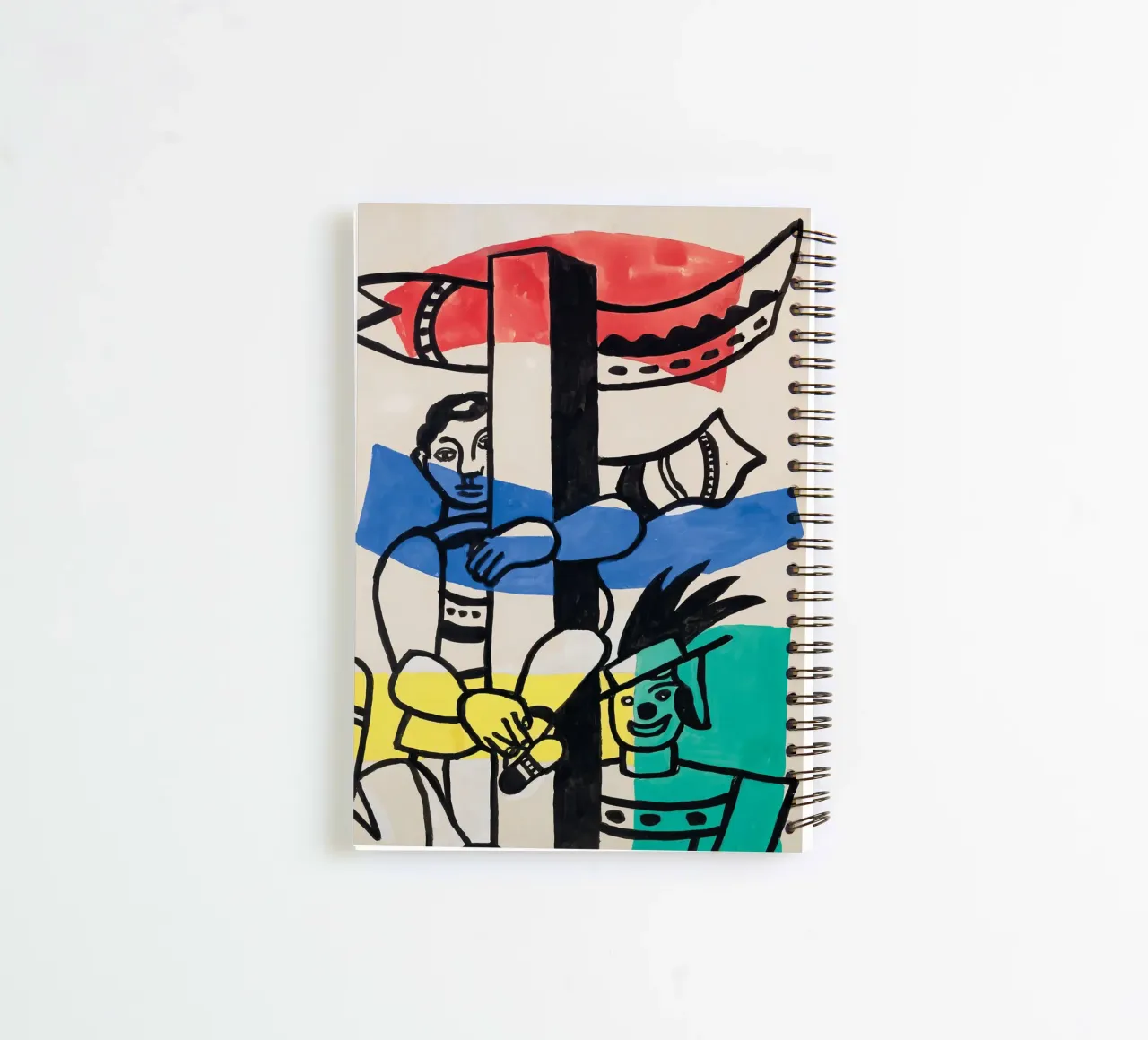 Fernand Léger : "Deux clowns" - Le cubisme vibrant du cirque, 1953 carnet à spirale de NorwesClub