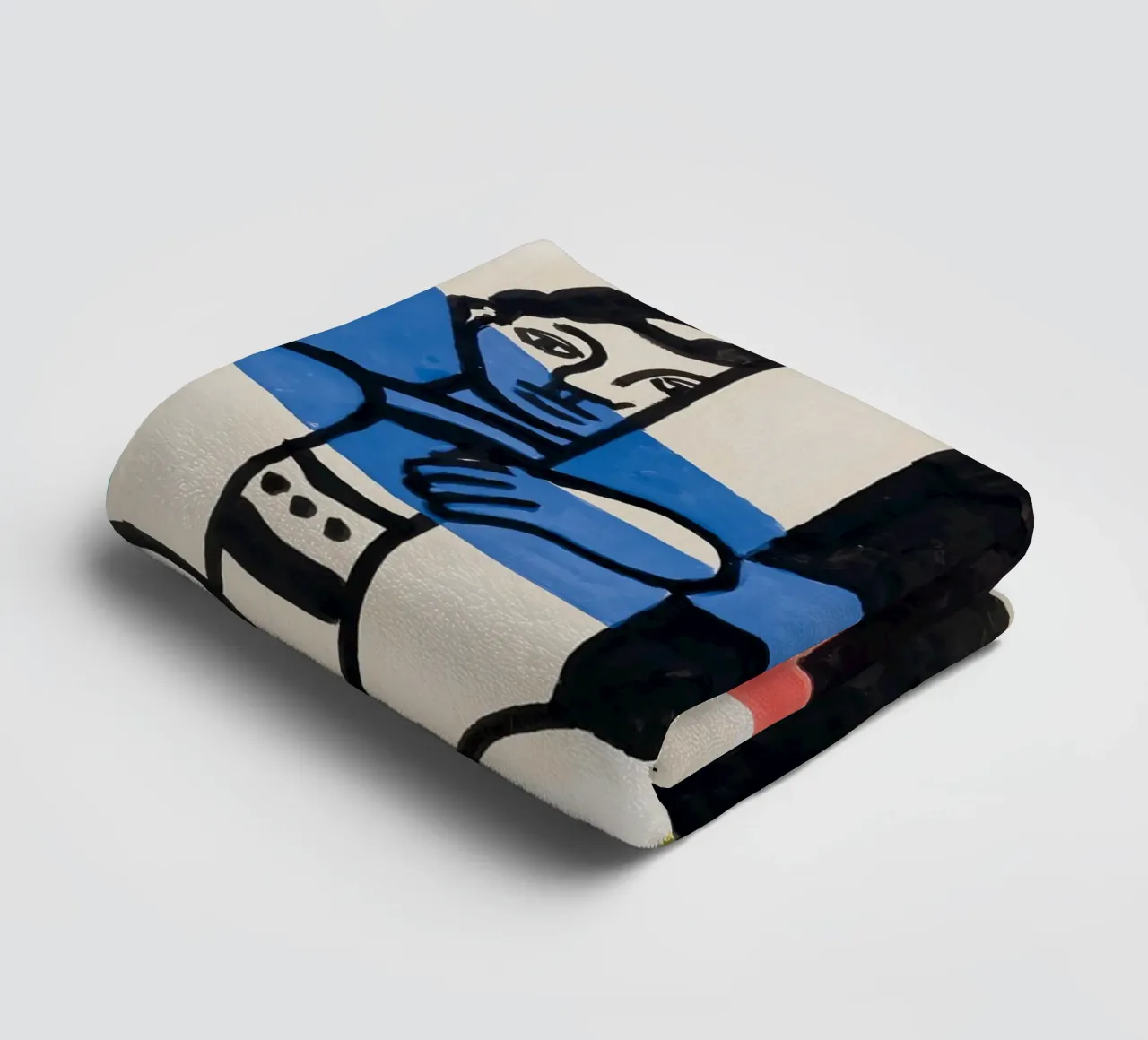 Fernand Léger: "Due clown" - Cubismo circense vibrante, 1953 asciugamano da bagno da NorwesClub