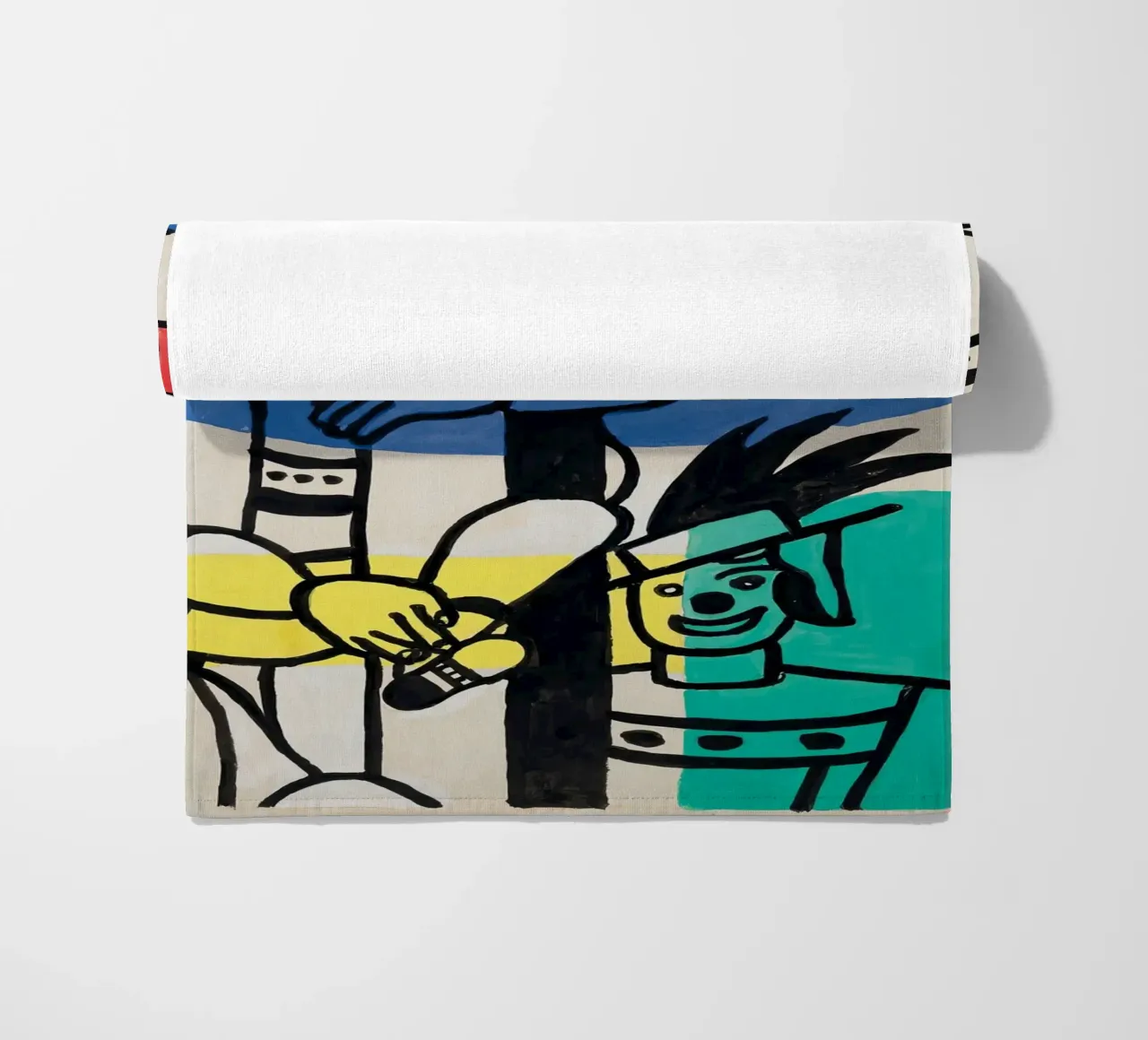 Fernand Léger: "Due clown" - Cubismo circense vibrante, 1953 telo mare da NorwesClub