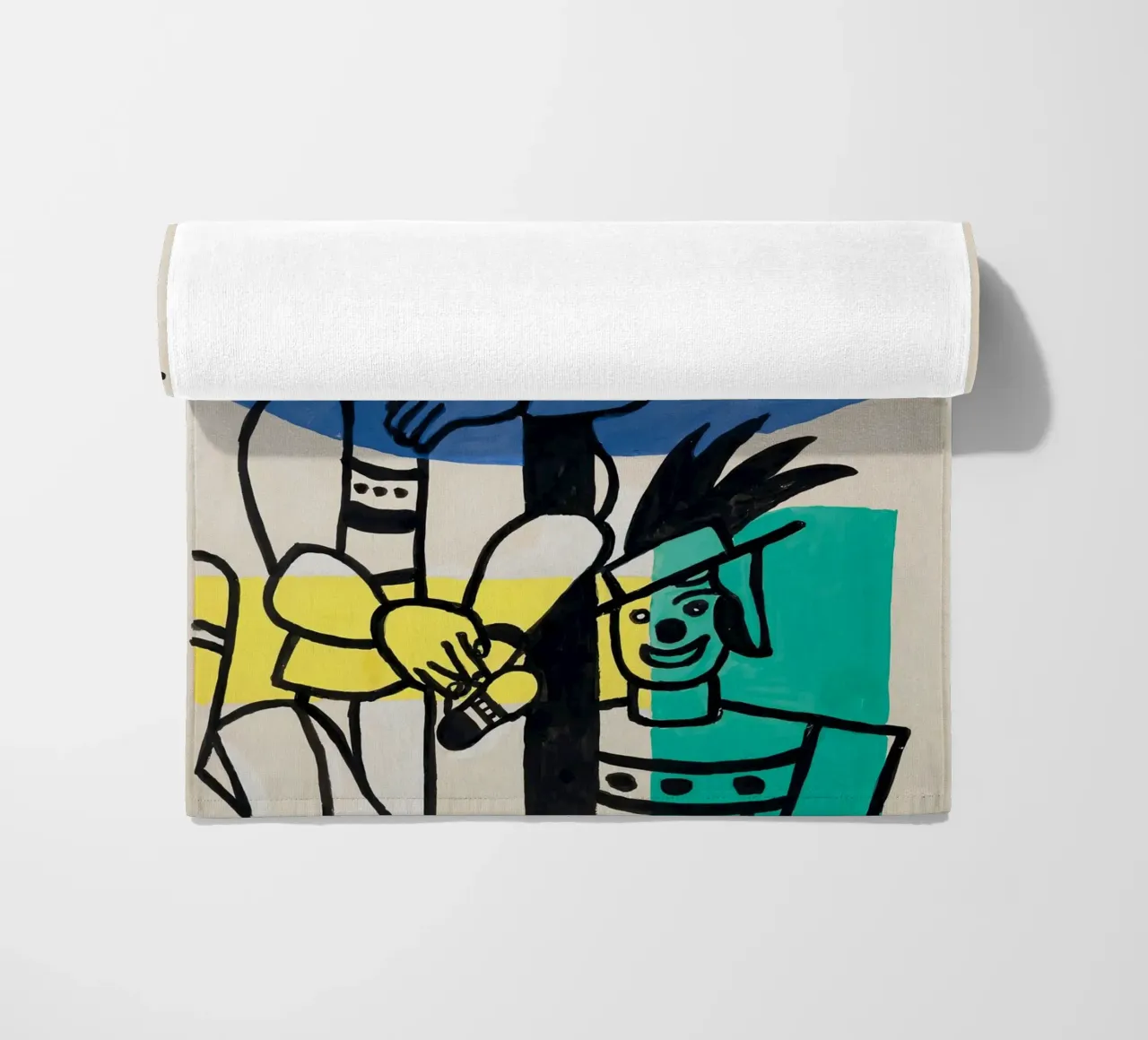 Fernand Léger: "Due clown" - Cubismo circense vibrante, 1953 telo mare da NorwesClub