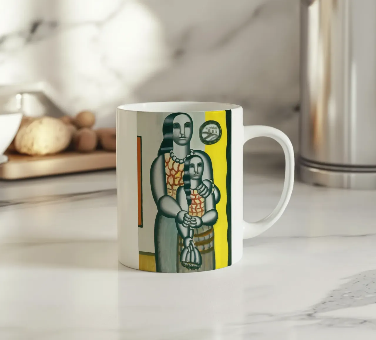 Fernand Léger: "Le due sorelle" - Ritratto purista, 1929 tazza in ceramica da NorwesClub