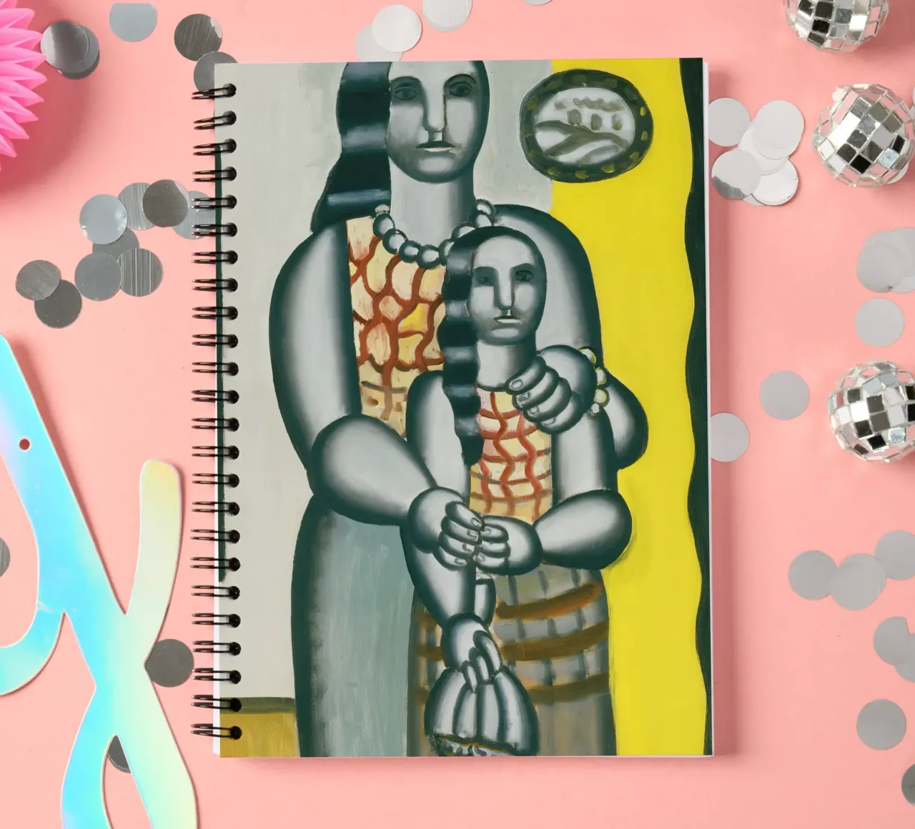 Fernand Léger: "Die zwei Schwestern" - Puristisches Porträt, 1929 Ringbuch von NorwesClub