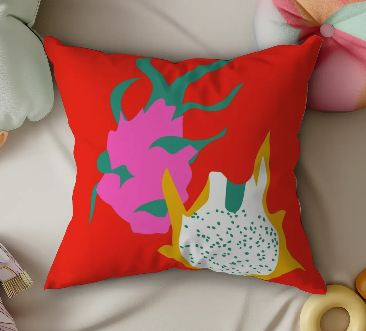 Dragonfruit cuscino da Mariery Young