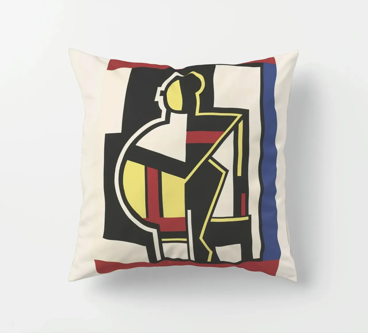 Fernand Léger Mechanical Period, Cubist Abstraction, Industr decorative cushion by NorwesClub
