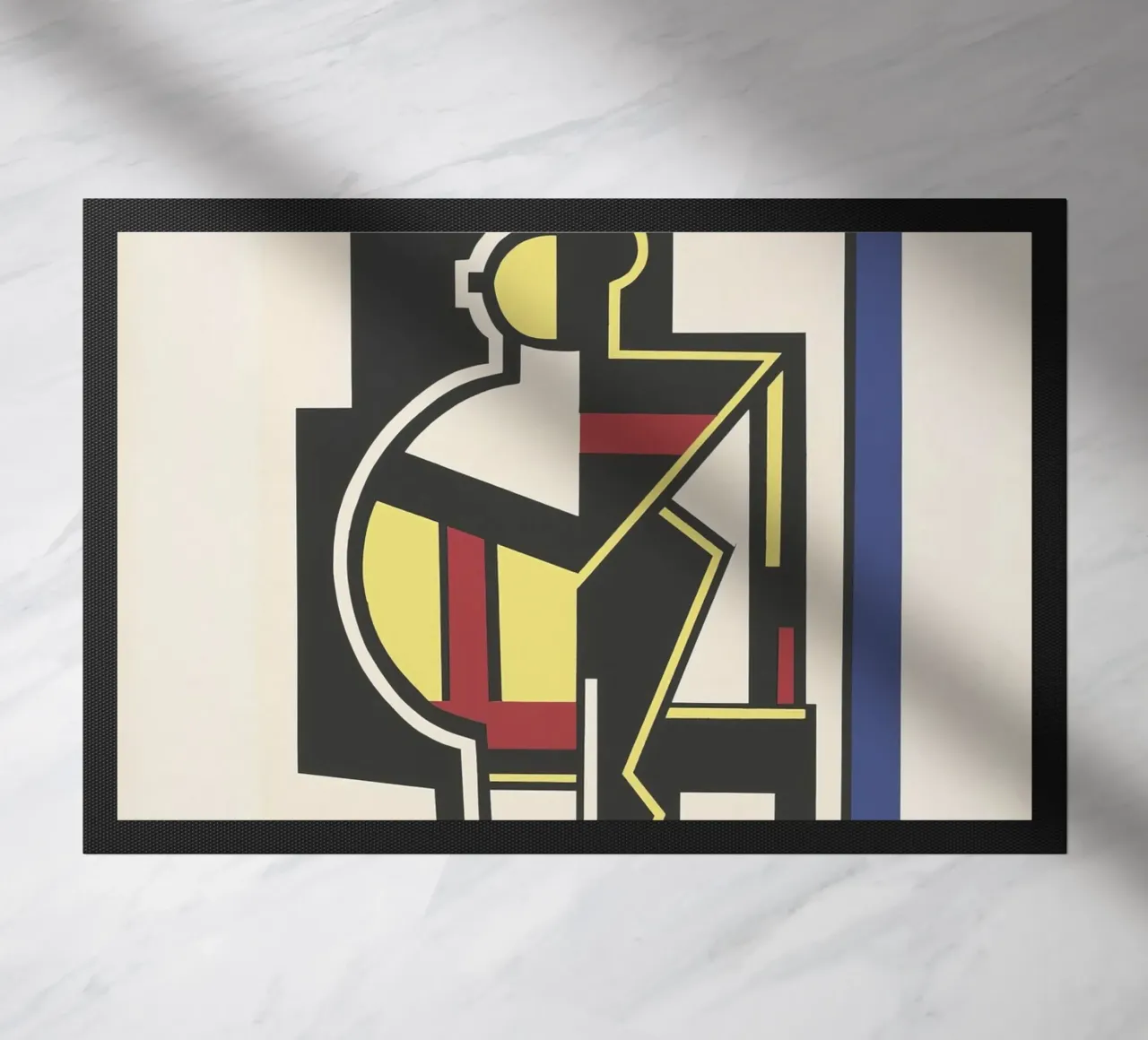 Fernand Léger Mechanical Period, Cubist Abstraction, Industr doormat by NorwesClub
