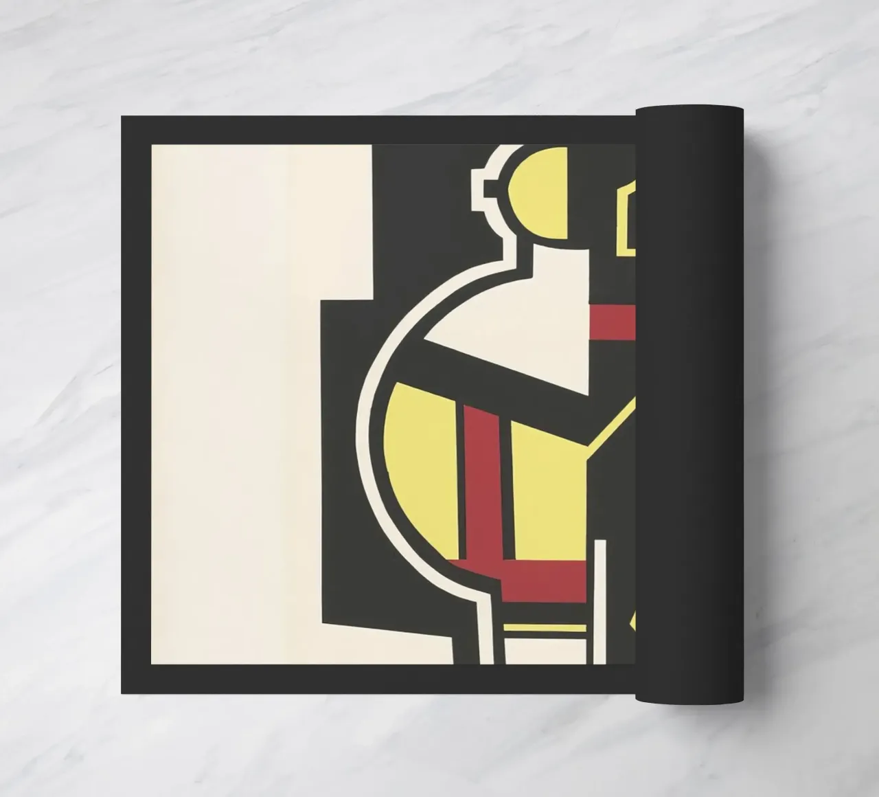 Fernand Léger Mechanical Period, Cubist Abstraction, Industr doormat by NorwesClub
