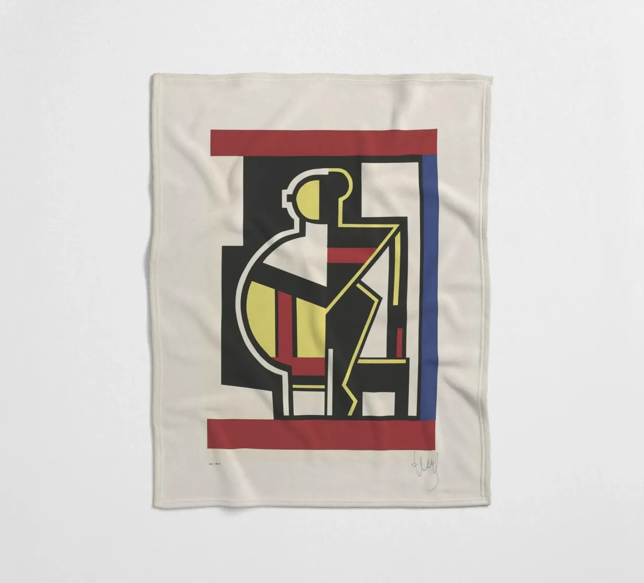 Fernand Léger Mechanical Period, Cubist Abstraction, Industr fleece blanket by NorwesClub