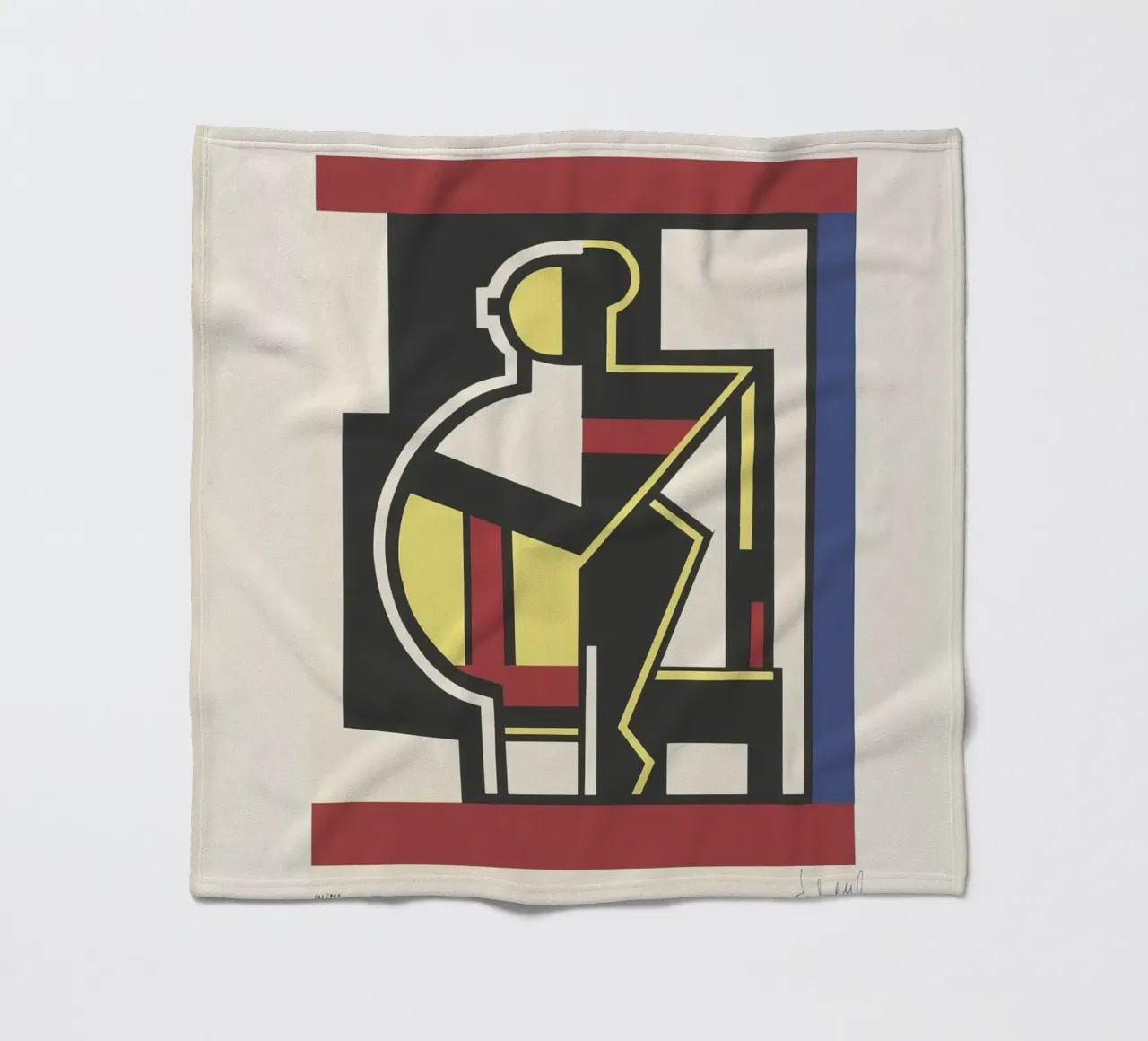 Fernand Léger Mechanical Period, Cubist Abstraction, Industr fleece blanket by NorwesClub