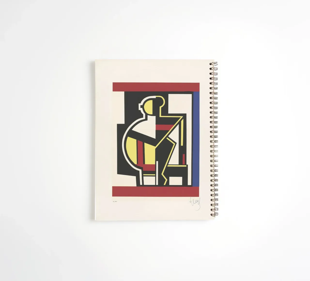 Fernand Léger Mechanical Period, Cubist Abstraction, Industr spiral notebook by NorwesClub