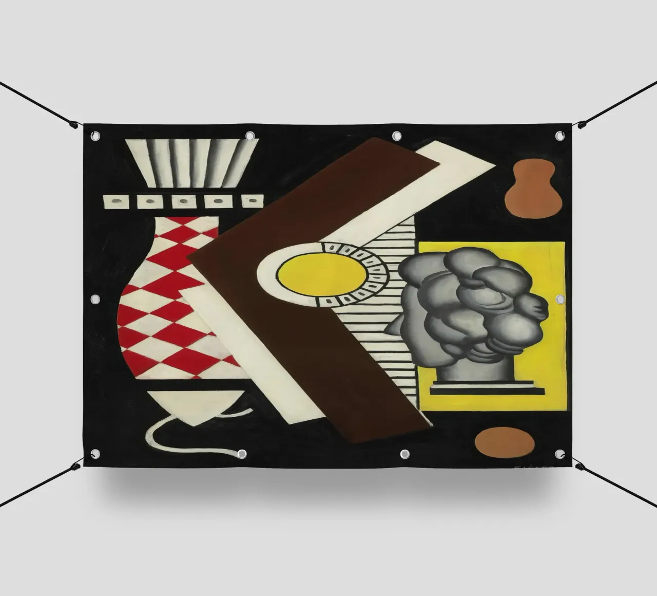 Fernand Léger Natura morta, forme cubiste, composizione astratta telo in pvc da NorwesClub