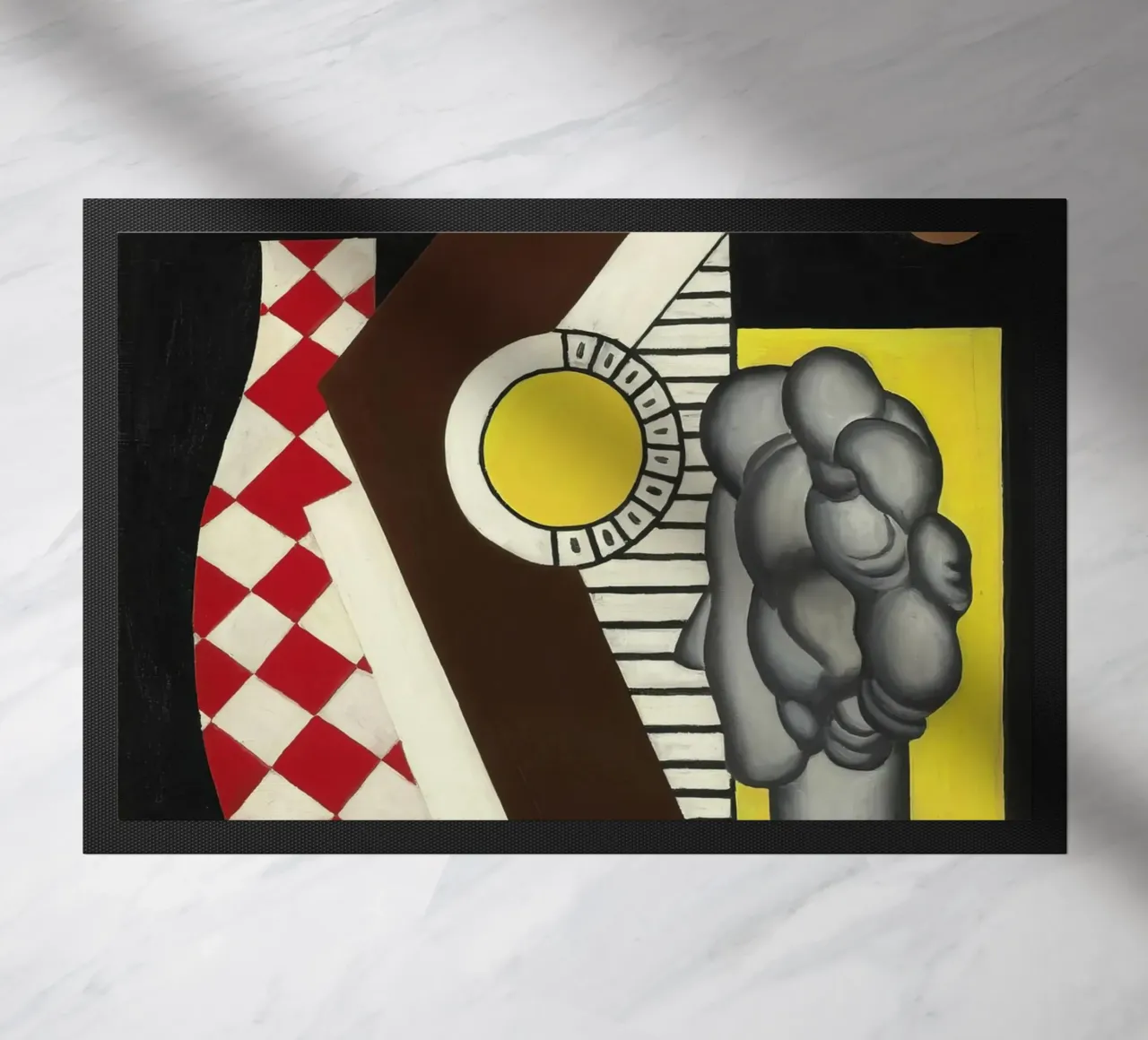 Fernand Léger Natura morta, forme cubiste, composizione astratta zerbino da NorwesClub