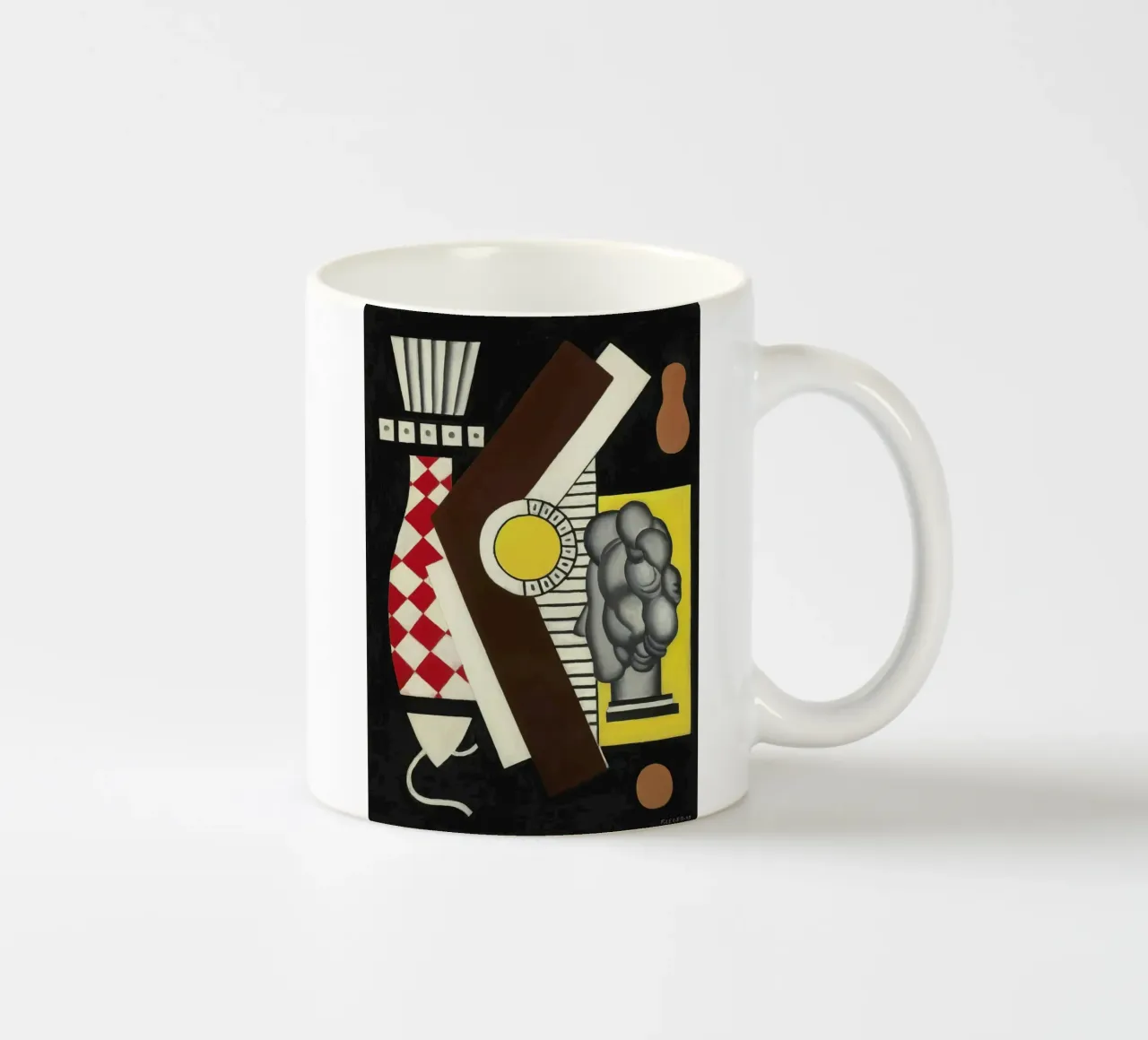 Fernand Léger Natura morta, forme cubiste, composizione astratta tazza in ceramica da NorwesClub