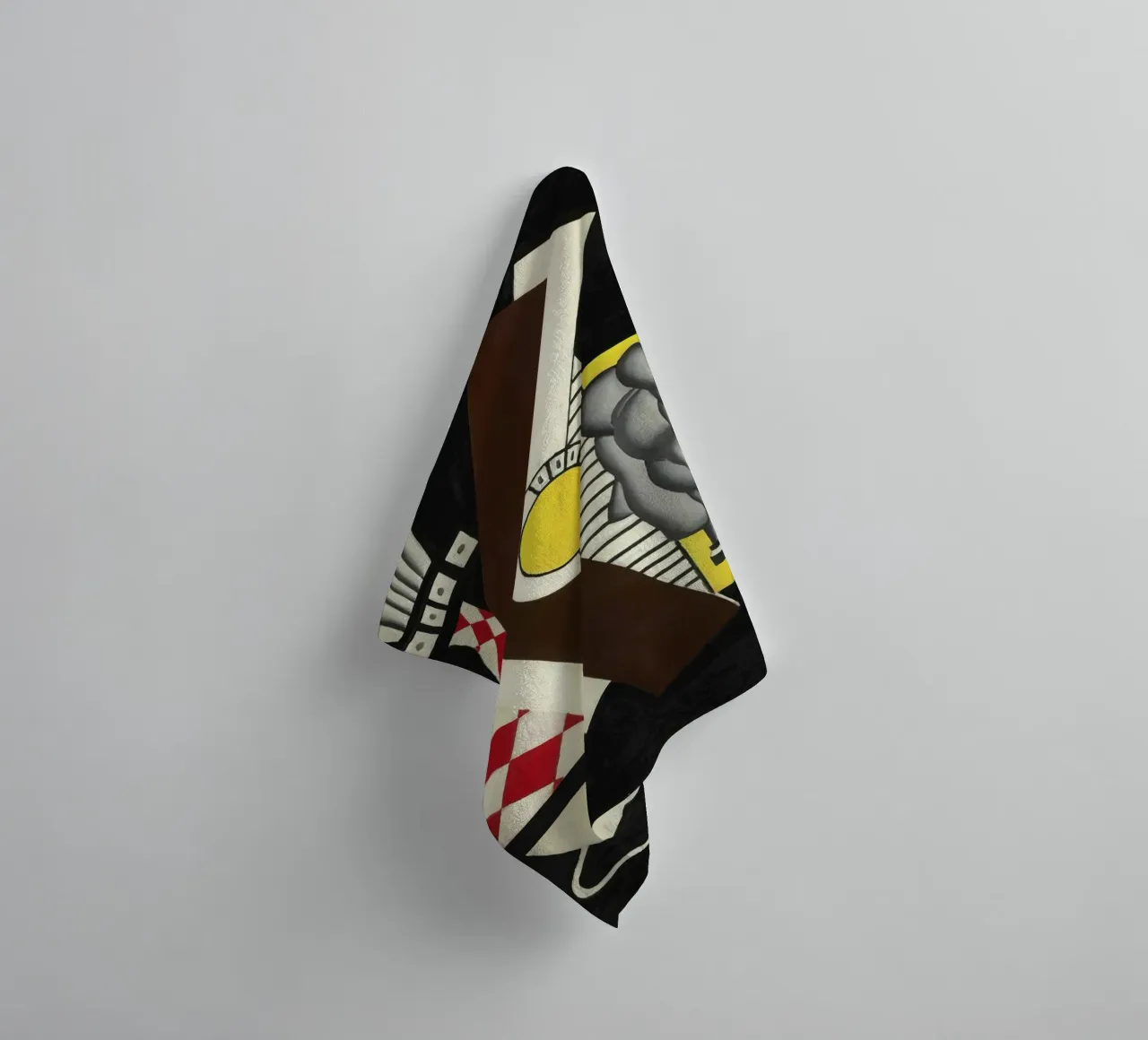 Fernand Léger Natura morta, forme cubiste, composizione astratta asciugamano da bagno da NorwesClub