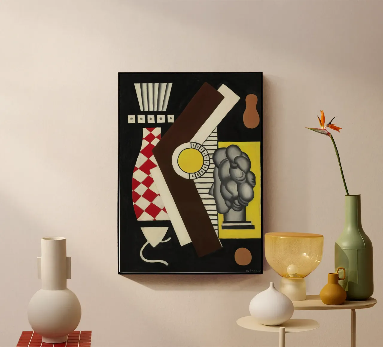 Fernand Léger Natura morta, forme cubiste, composizione astratta plexiglass da NorwesClub