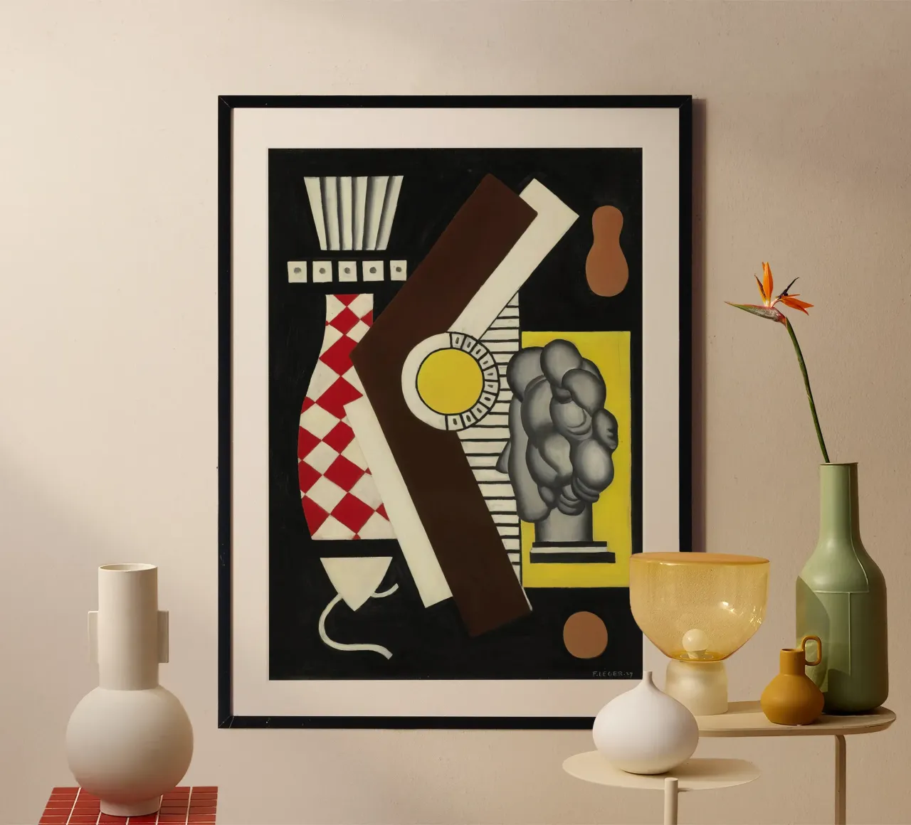 Fernand Léger Natura morta, forme cubiste, composizione astratta carta hahnemühle da NorwesClub