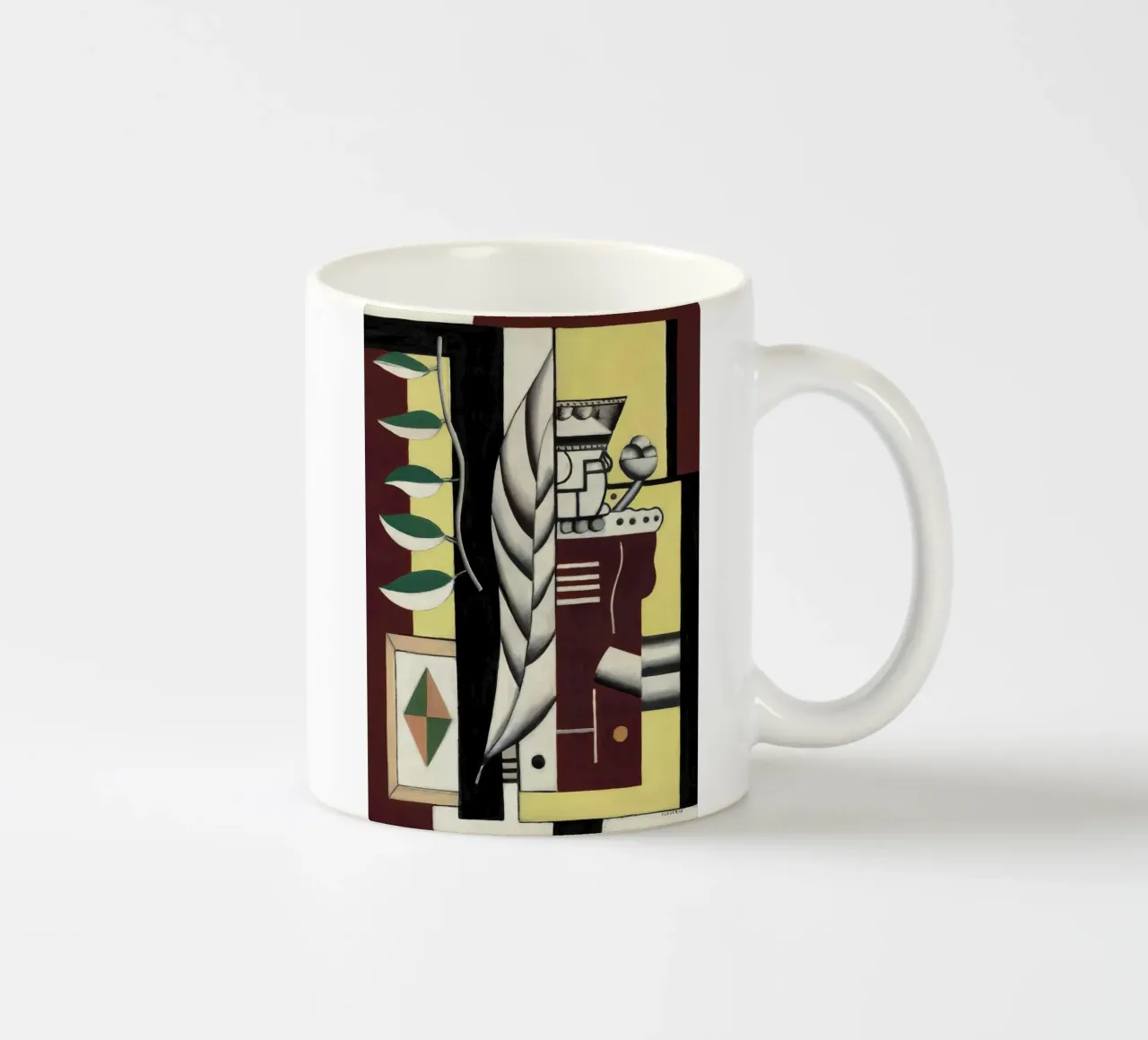 Fernand Léger Natura morta, Cubismo organico, Natura astratta tazza in ceramica da NorwesClub