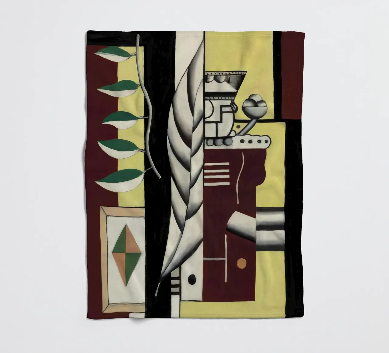 Fernand Léger Natura morta, Cubismo organico, Natura astratta coperta in pile da NorwesClub