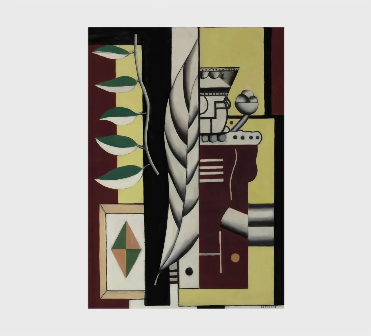 Fernand Léger Still Life, Organic Cubism, Abstract Nature notebook by NorwesClub