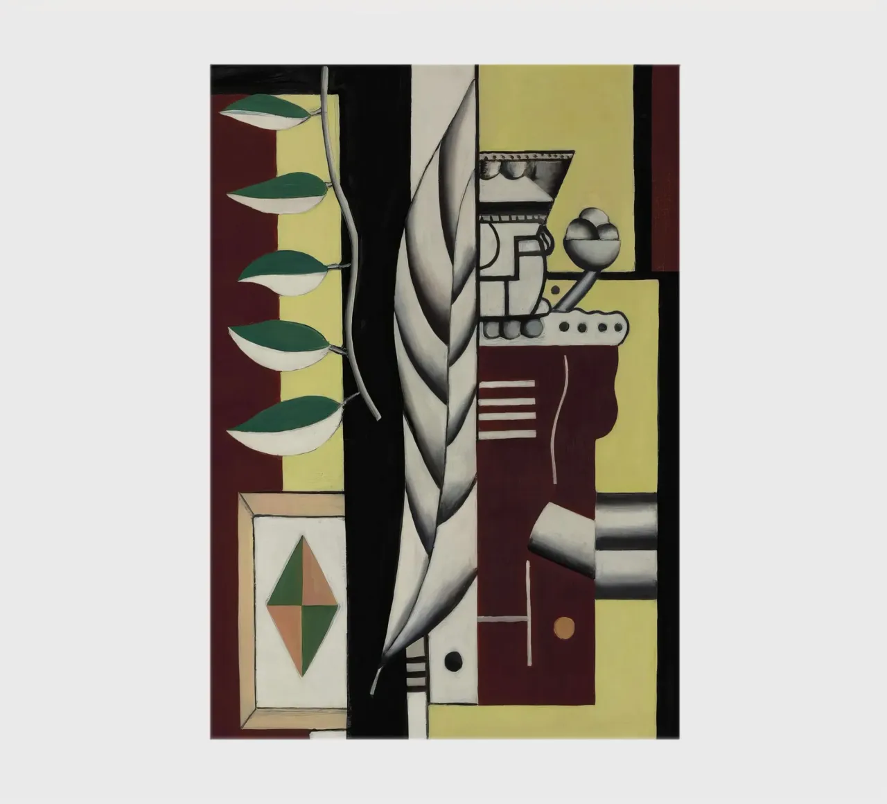 Fernand Léger Still Life, Organic Cubism, Abstract Nature notebook by NorwesClub