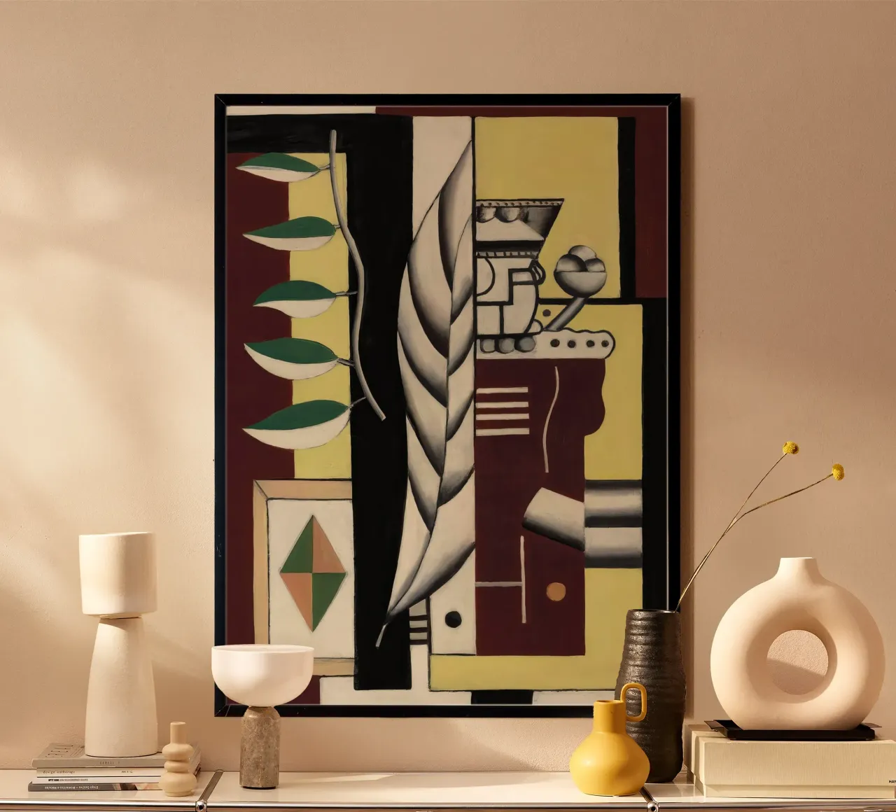 Fernand Léger Natura morta, Cubismo organico, Natura astratta carta hahnemühle da NorwesClub