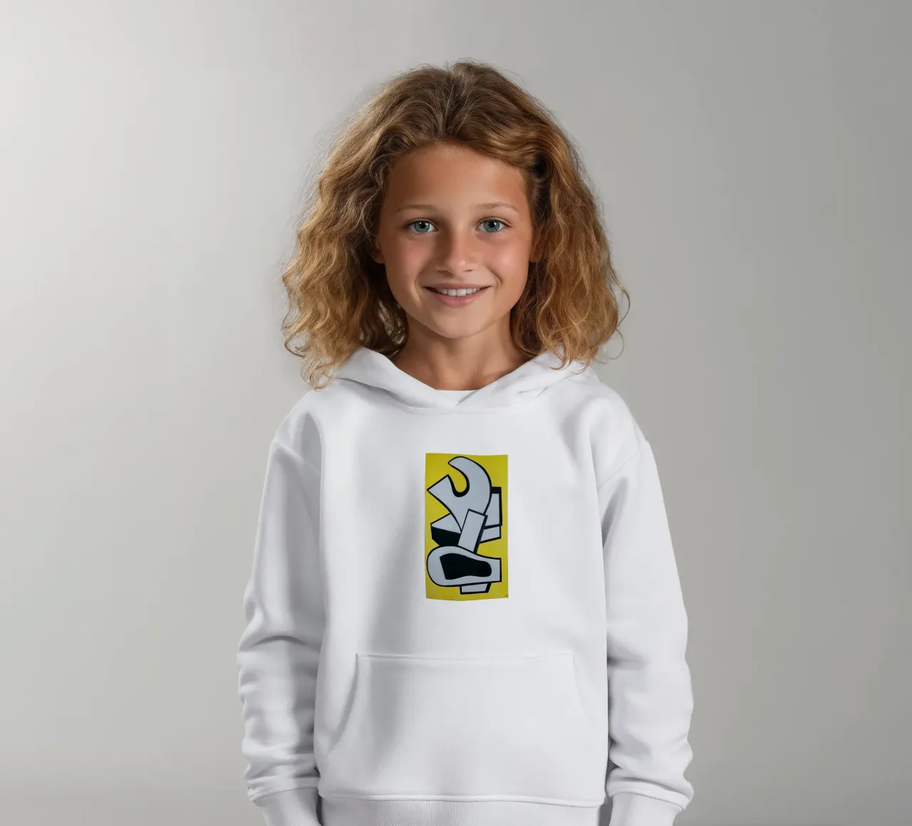 Fernand Léger Mural Yellow, Abstract Bold Shapes, Mid-Centur kids hoodie by NorwesClub