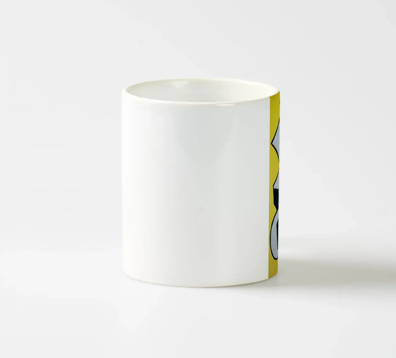 Fernand Léger Murale giallo, forme astratte in grassetto, centro storico tazza in ceramica da NorwesClub