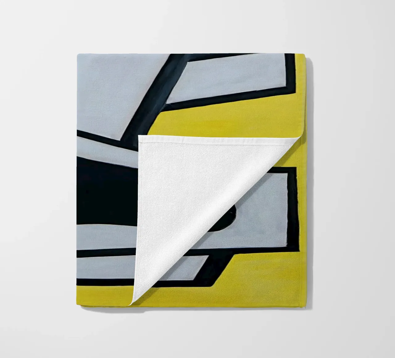 Fernand Léger Murale giallo, forme astratte in grassetto, centro storico telo mare da NorwesClub