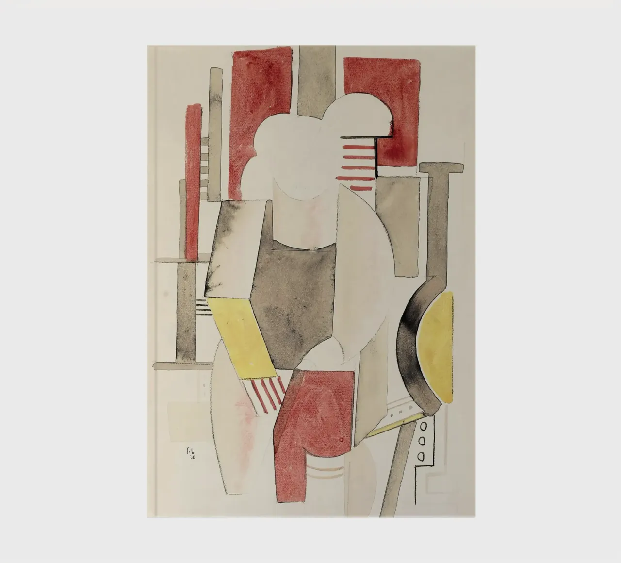 Fernand Léger Interior Figure, Cubist Sketch, Abstract Perso notebook by NorwesClub