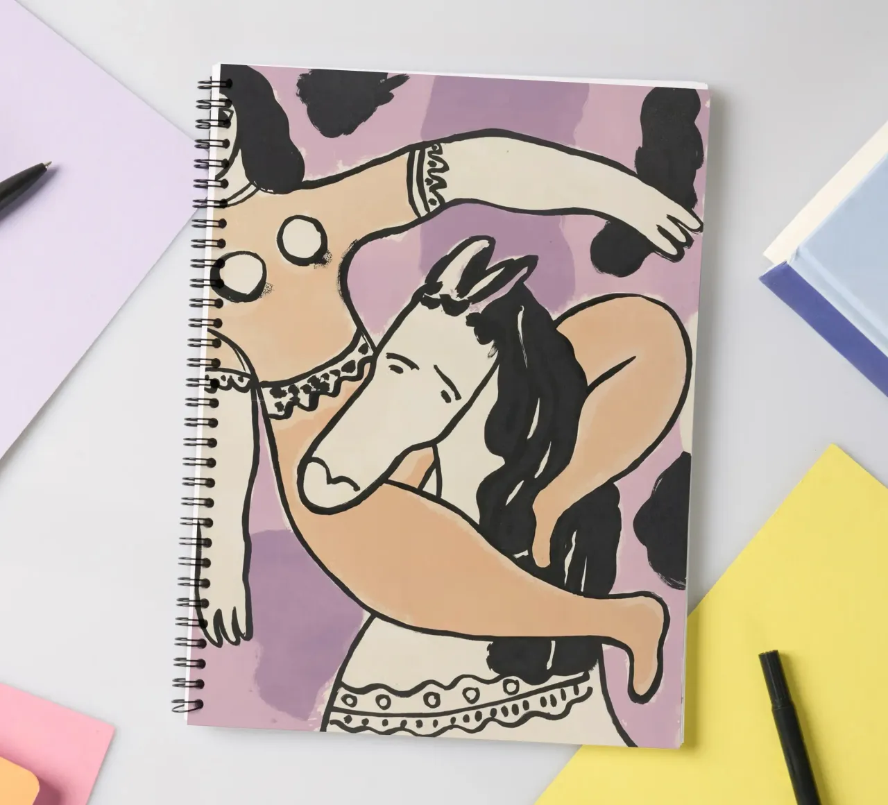 Fernand Léger Zirkus Abstraktion: Frau & Pferd, Moderne Kunst Ringbuch von NorwesClub