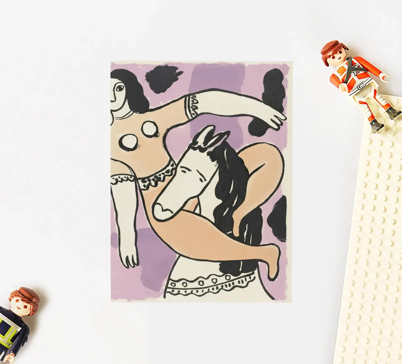 Fernand Léger Zirkus Abstraktion: Frau & Pferd, Moderne Kunst Sticker von NorwesClub