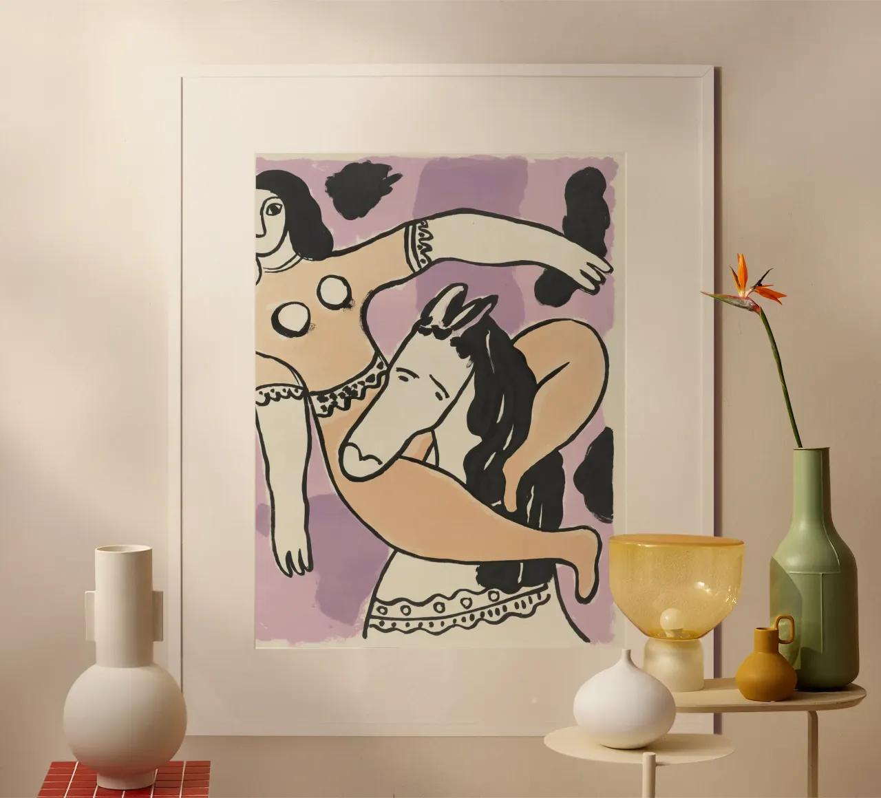 Fernand Léger Zirkus Abstraktion: Frau & Pferd, Moderne Kunst Hahnemühle von NorwesClub