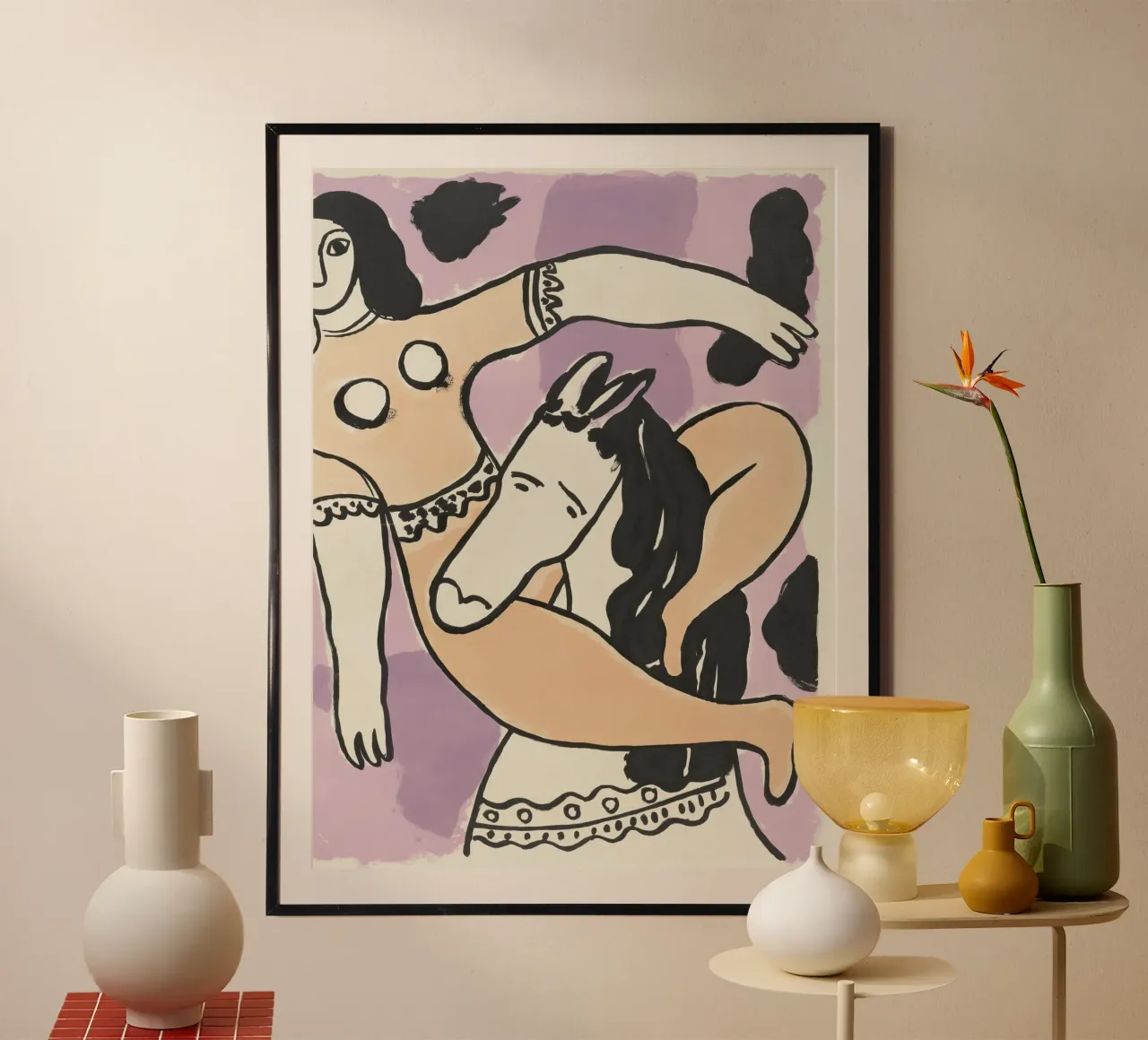 Fernand Léger Zirkus Abstraktion: Frau & Pferd, Moderne Kunst Hahnemühle von NorwesClub