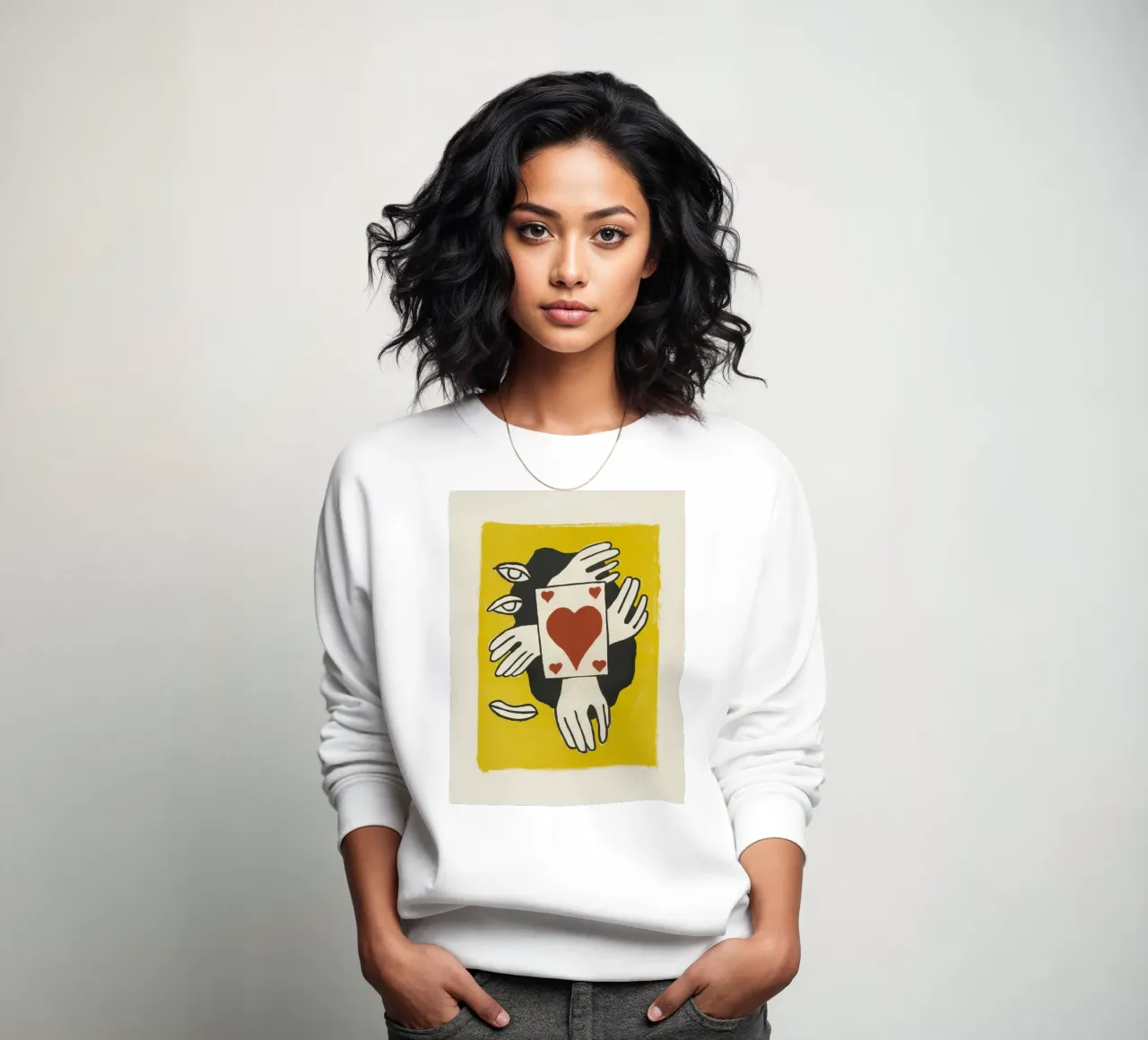 Fernand Léger Circus: Kaarttruc & kubistische ogen, moderne print sweatshirt van NorwesClub