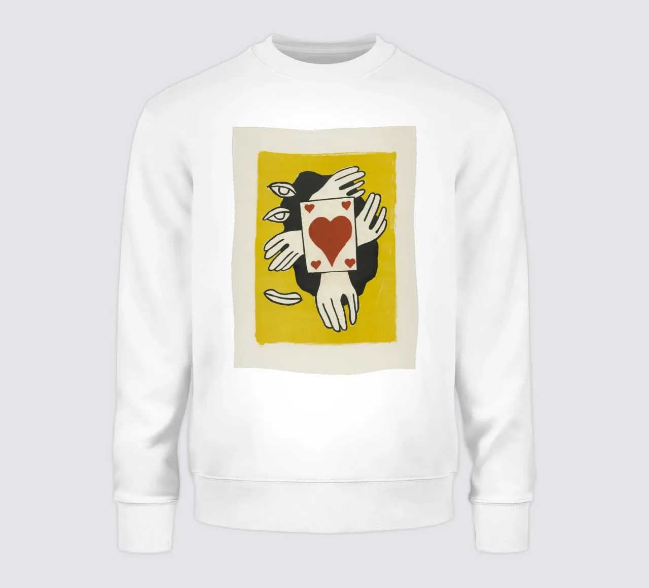 Fernand Léger Circus: Kaarttruc & kubistische ogen, moderne print sweatshirt van NorwesClub