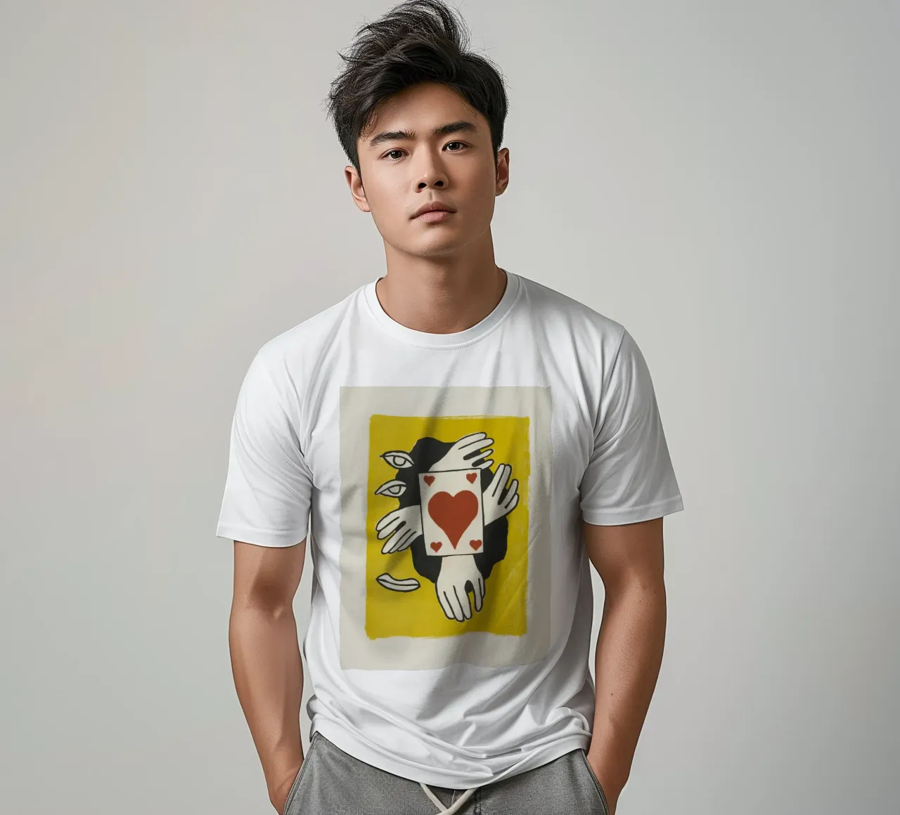 Fernand Léger Circus: Kaarttruc & kubistische ogen, moderne print t-shirt van NorwesClub