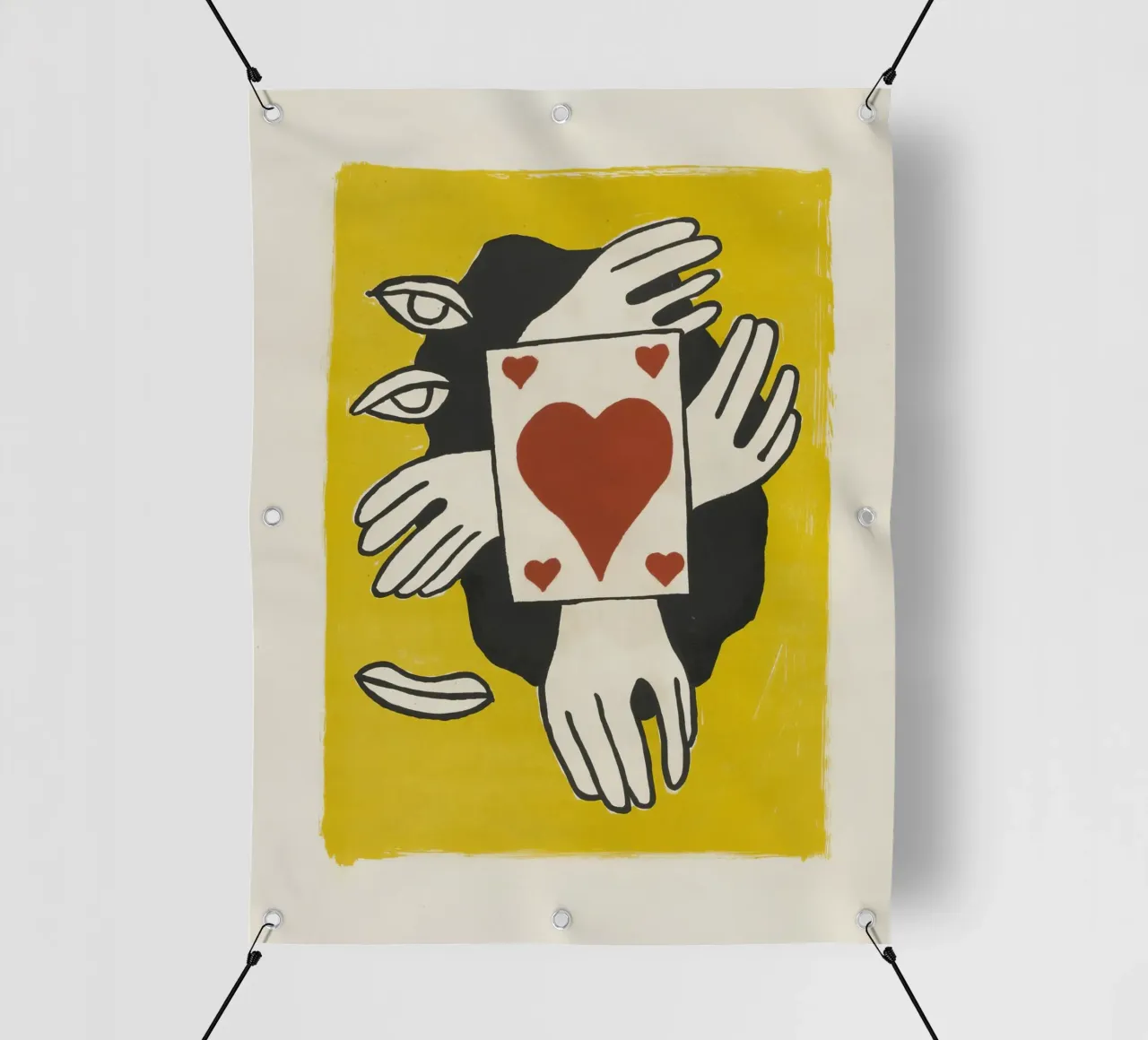 Fernand Léger Circus: Kaarttruc & kubistische ogen, moderne print pvc-zeil van NorwesClub
