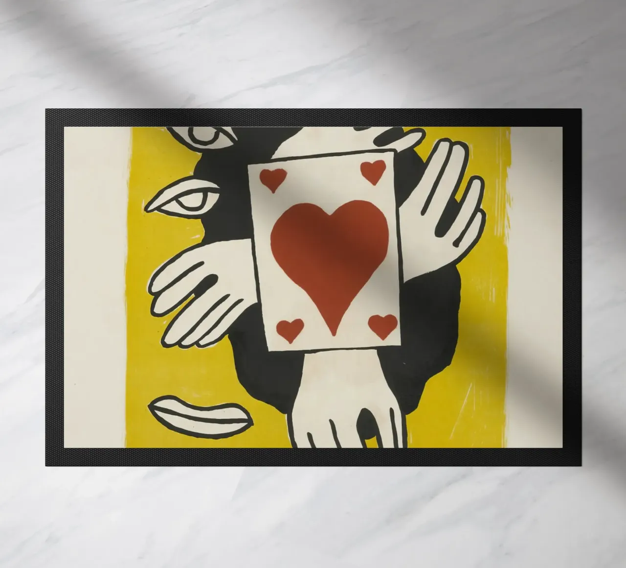 Fernand Léger Circus: Kaarttruc & kubistische ogen, moderne print deurmat van NorwesClub