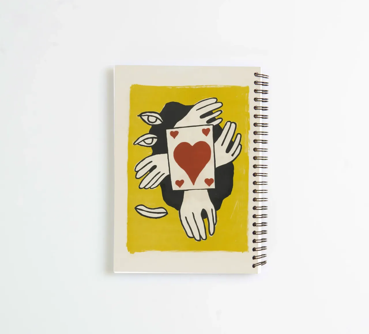 Fernand Léger Circus: Card Trick & Cubist Eyes, Modern Print spiral notebook by NorwesClub
