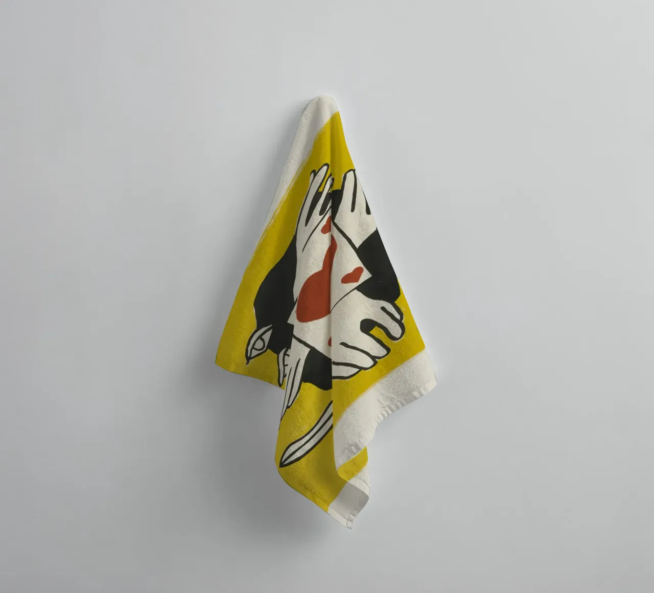 Fernand Léger Circus: Kaarttruc & kubistische ogen, moderne print badhanddoek van NorwesClub