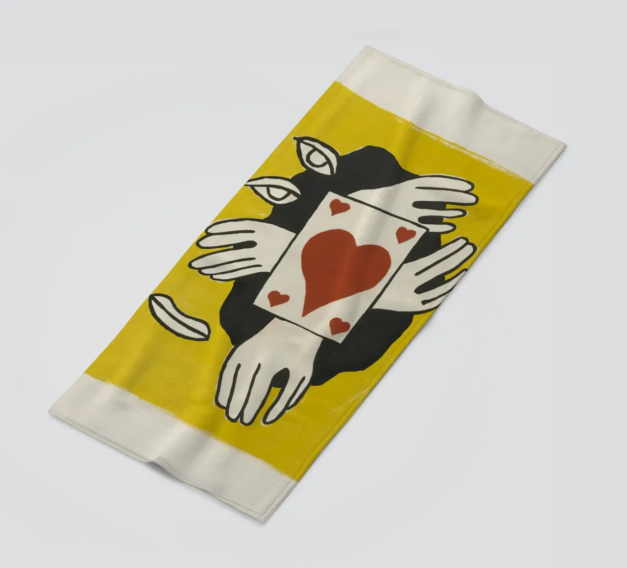 Fernand Léger Circus: Kaarttruc & kubistische ogen, moderne print strandhanddoek van NorwesClub