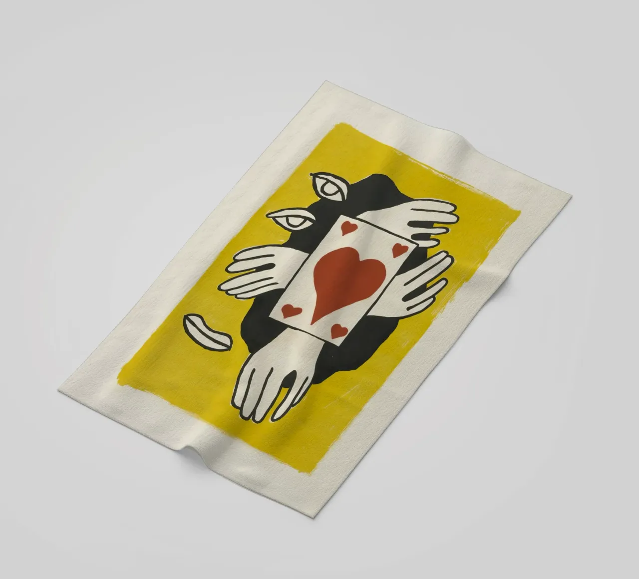 Fernand Léger Circus: Kaarttruc & kubistische ogen, moderne print strandhanddoek van NorwesClub
