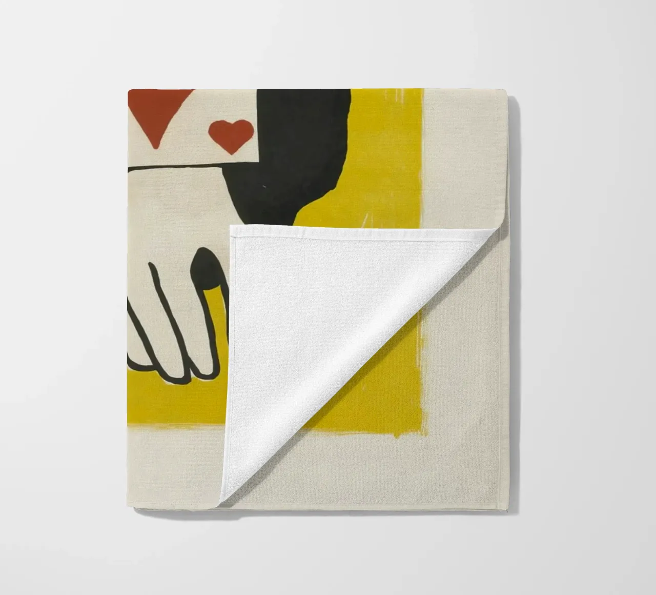 Fernand Léger Circus: Kaarttruc & kubistische ogen, moderne print strandhanddoek van NorwesClub