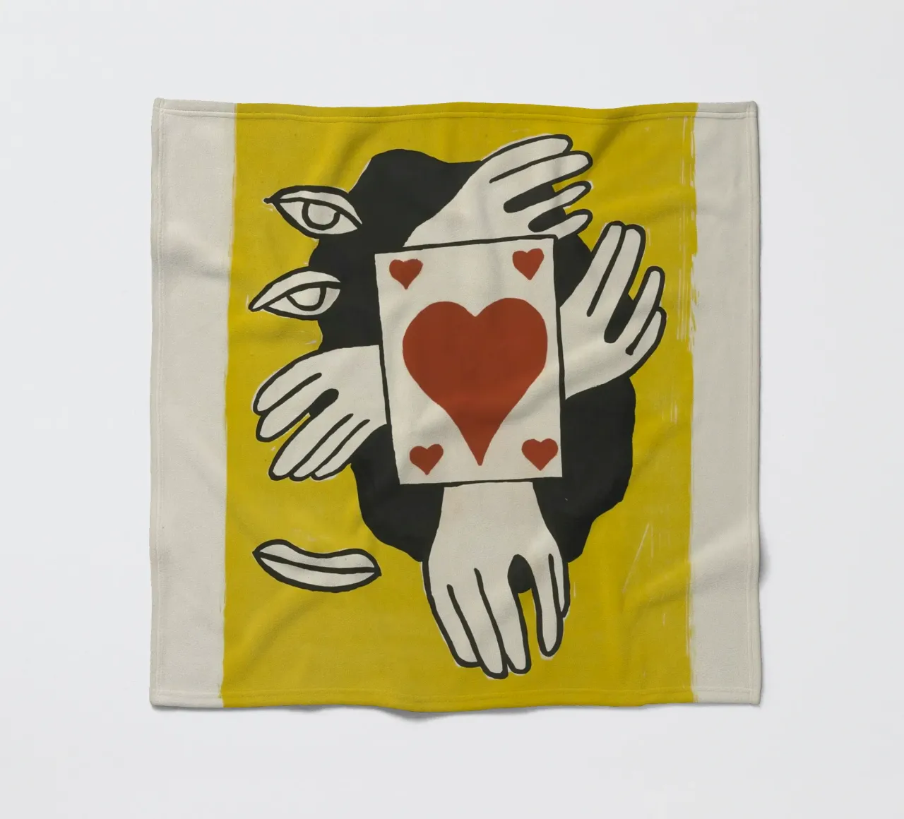 Fernand Léger Circus: Kaarttruc & kubistische ogen, moderne print fleecedeken van NorwesClub