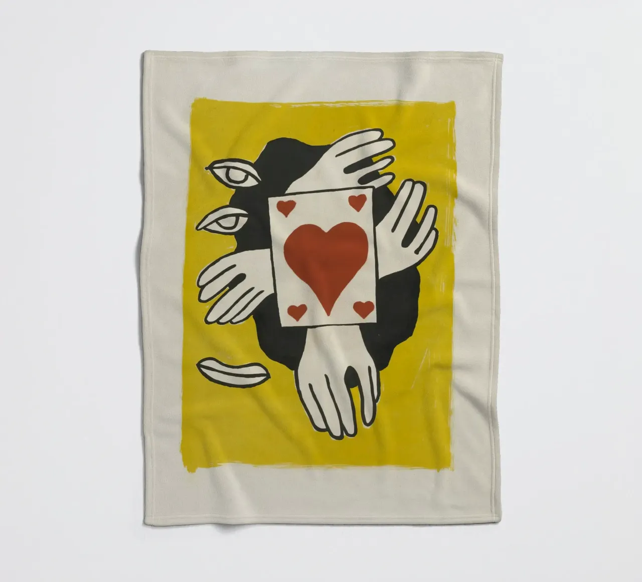 Fernand Léger Circus: Kaarttruc & kubistische ogen, moderne print fleecedeken van NorwesClub