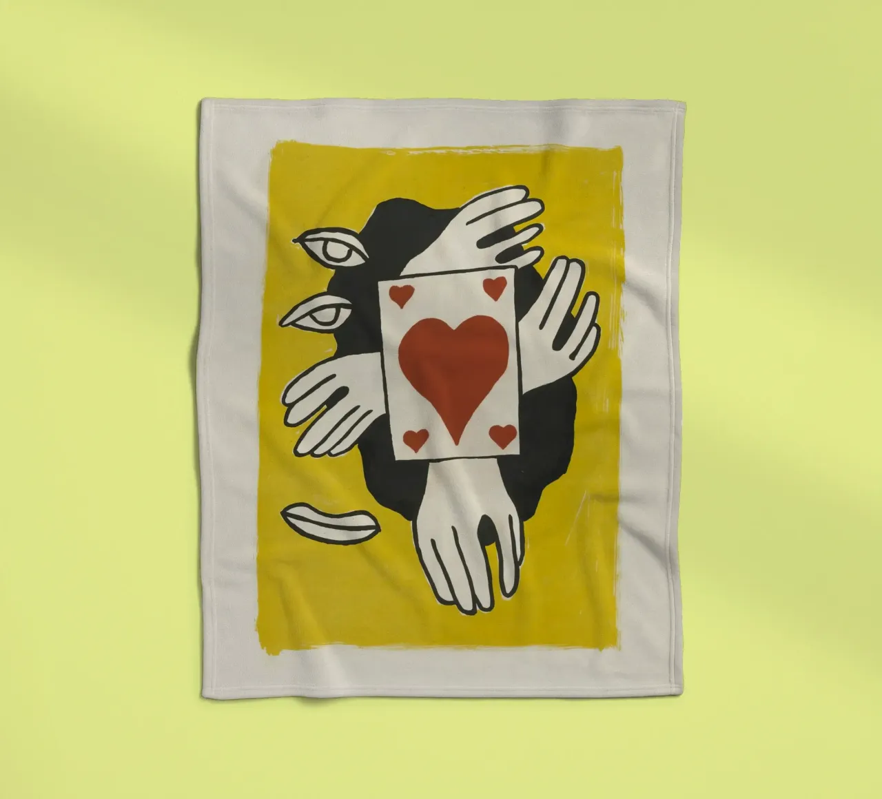 Fernand Léger Circus: Kaarttruc & kubistische ogen, moderne print fleecedeken van NorwesClub